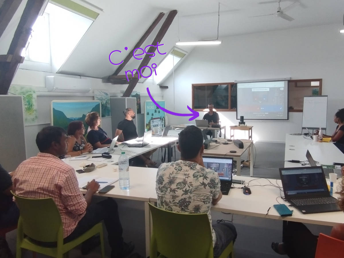 Animation d’un atelier réseaux sociaux avec entrepreneurs